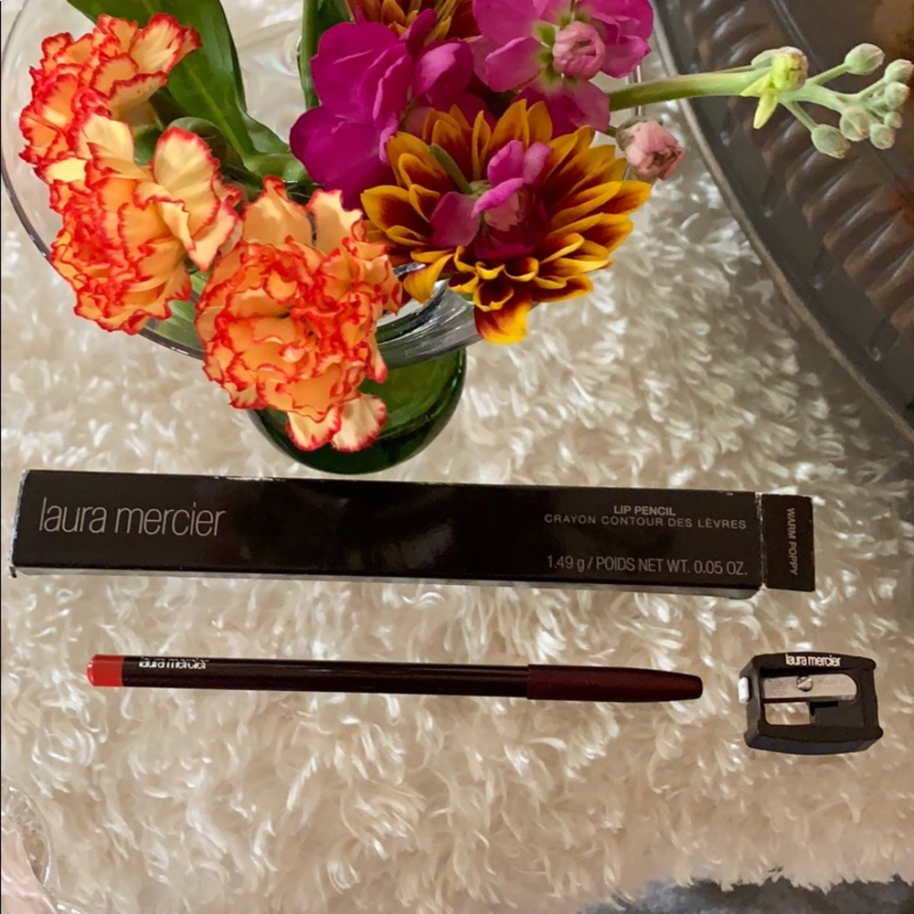 Laura Mercier lip pencil warm poppy NIB